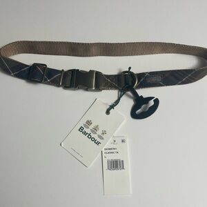 Barbour England Classic Tartan Webbing Dog Collar Large L
